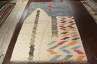Geometric Moroccan Berber Oriental Area Rug Oversized Handmade Plush Wool 12'